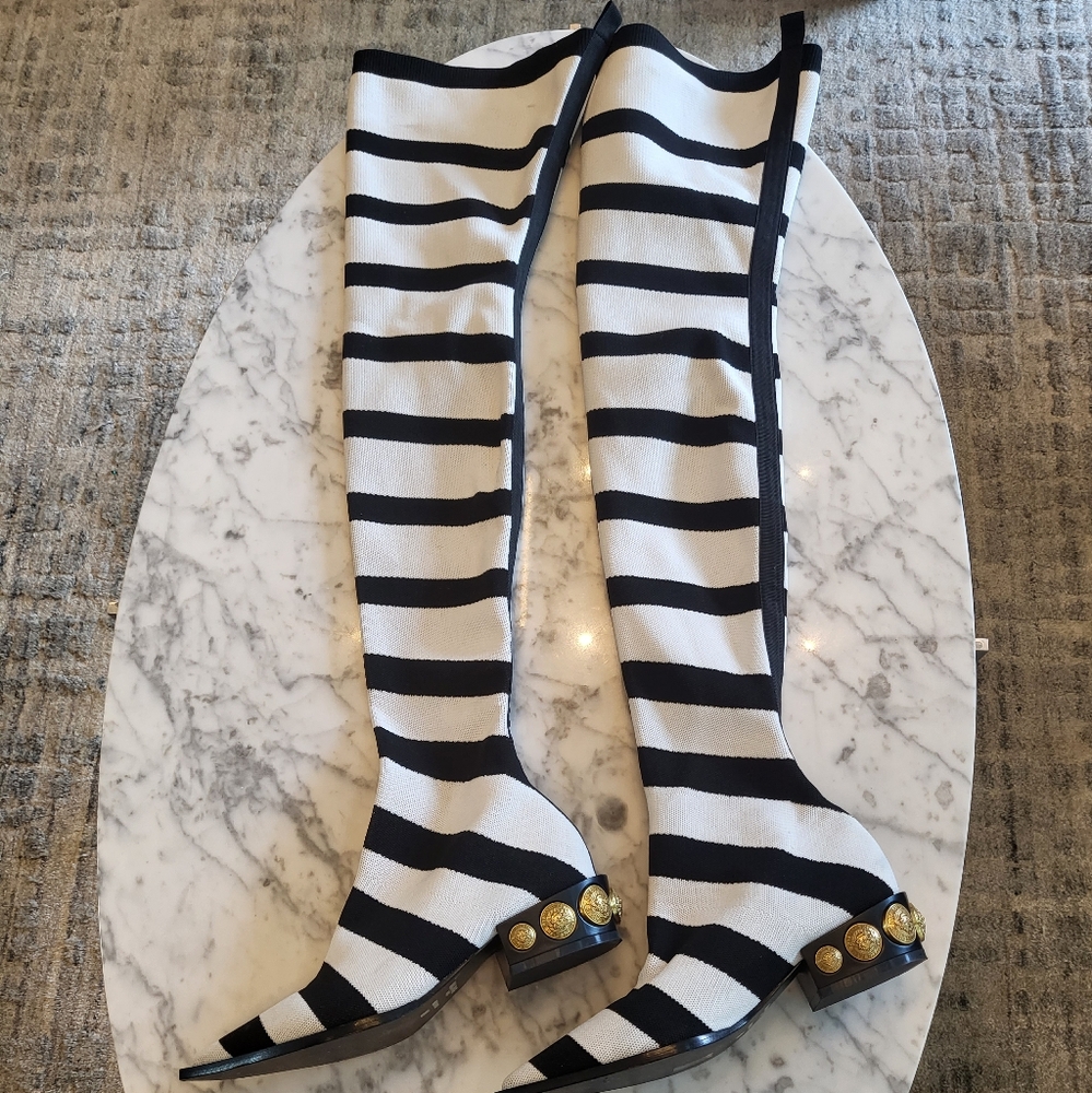 Balmain over knee boot 38